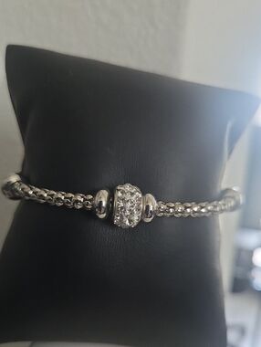 Paparazzi Downtown Decoupage White Bracelet NWT